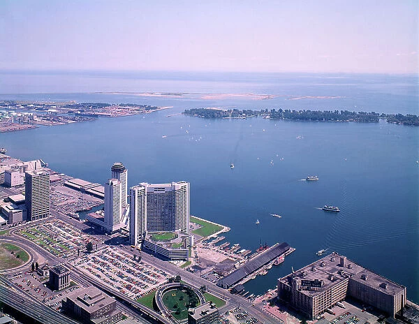Toronto, Ontario, Canada - Southeast View from the CN Tower Date: circa 1970s