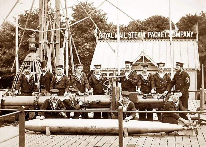 Framed Print : Torpedo drill, Royal Naval Exhibition of 1891 in London Framed Print : Torpedo drill, Royal Naval Exhibition of 1891 in London