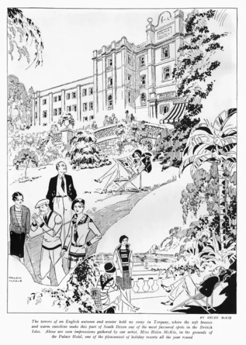 Framed Print : Torquay in the autumn, 1929 Framed Print : Torquay in the autumn, 1929