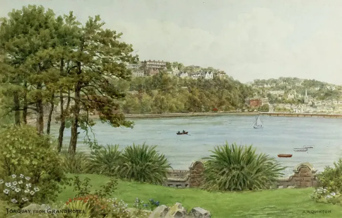 Framed Print : Torquay, South Devon, viewed from Grand Hotel Framed Print : Torquay, South Devon, viewed from Grand Hotel