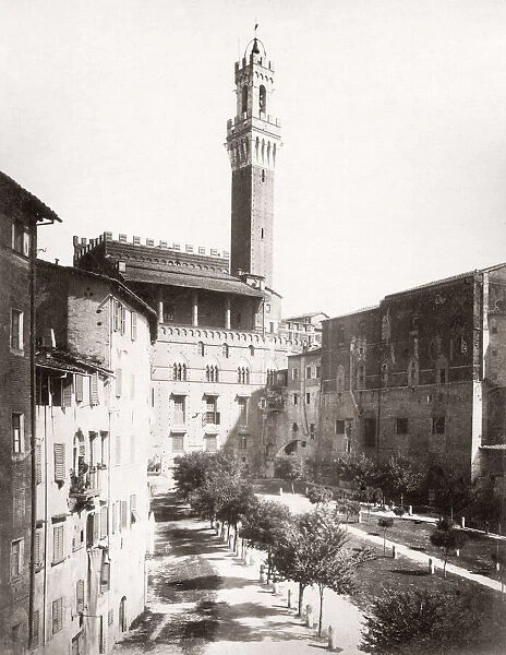 Torre del Mangia, Siena, Italy, 1880 s