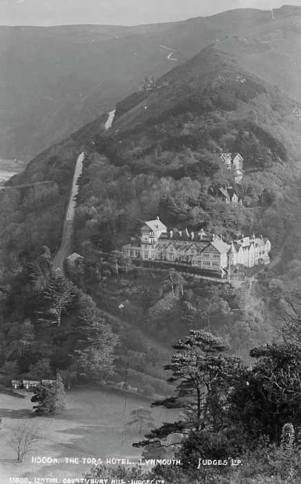 Framed Print : The Tors Hotel, Lynmouth Framed Print : The Tors Hotel, Lynmouth