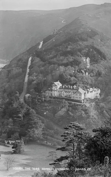 Framed Print : The Tors Hotel, Lynmouth Framed Print : The Tors Hotel, Lynmouth