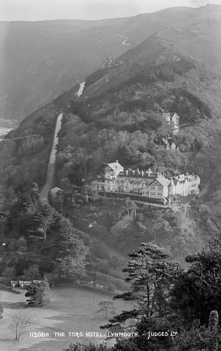 Framed Print : The Tors Hotel, Lynmouth Framed Print : The Tors Hotel, Lynmouth
