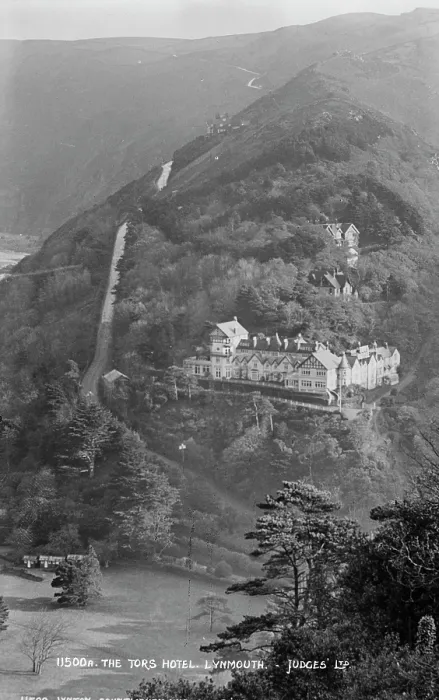 Framed Print : The Tors Hotel, Lynmouth Framed Print : The Tors Hotel, Lynmouth
