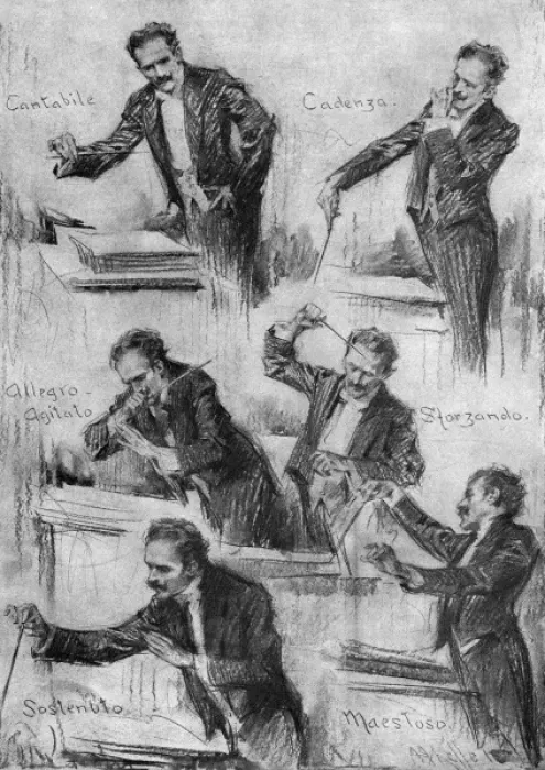 Framed Print : Toscanini conducts, 1912 Framed Print : Toscanini conducts, 1912