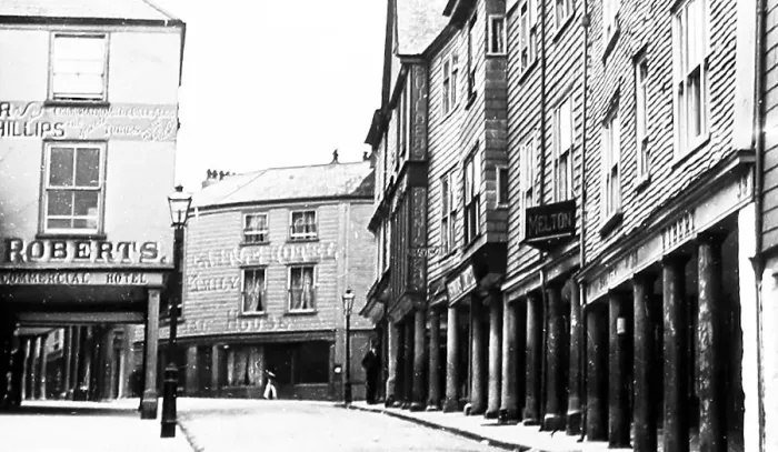 Framed Print : Totnes, Devon, Victorian period Framed Print : Totnes, Devon, Victorian period