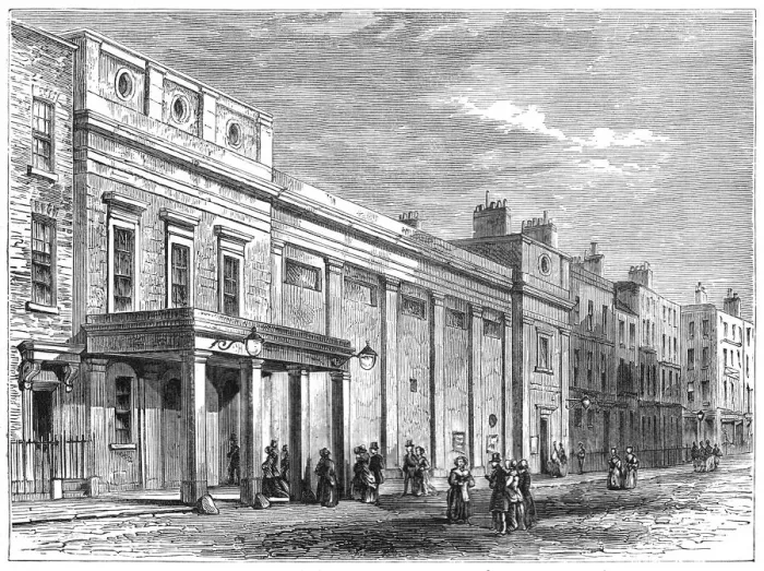 Framed Print : Tottenham Street Theatre Framed Print : Tottenham Street Theatre