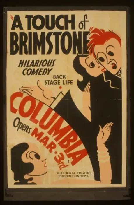 Framed Print : A touch of brimstone Hilarious comedy : Back stage life A to Framed Print : A touch of brimstone Hilarious comedy : Back stage life A to