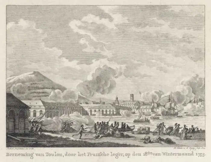 Framed Print : Toulon Evacuated 1793 Framed Print : Toulon Evacuated 1793