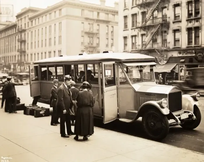 Framed Print : Tour bus, 1920s Framed Print : Tour bus, 1920s