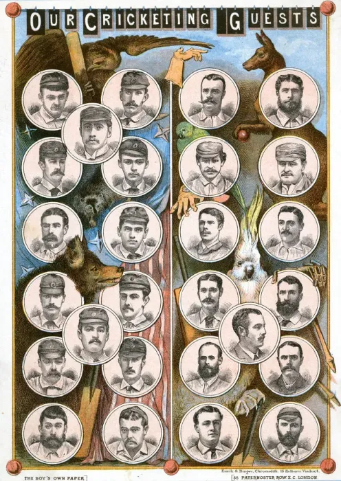 Framed Print : TOURING TEAMS 1884 Framed Print : TOURING TEAMS 1884