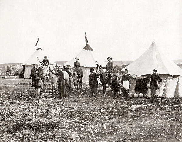 Tourist camp in the Holy Land, c. 1890
