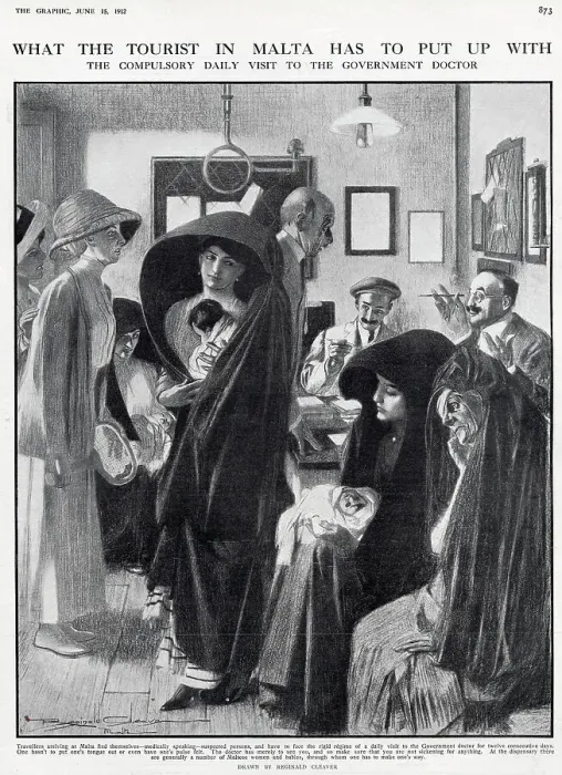 Framed Print : What the tourist in Malta has to put up with: the compulsory daily visit to the government doctor Framed Print : What the tourist in Malta has to put up with: the compulsory daily visit to the government doctor