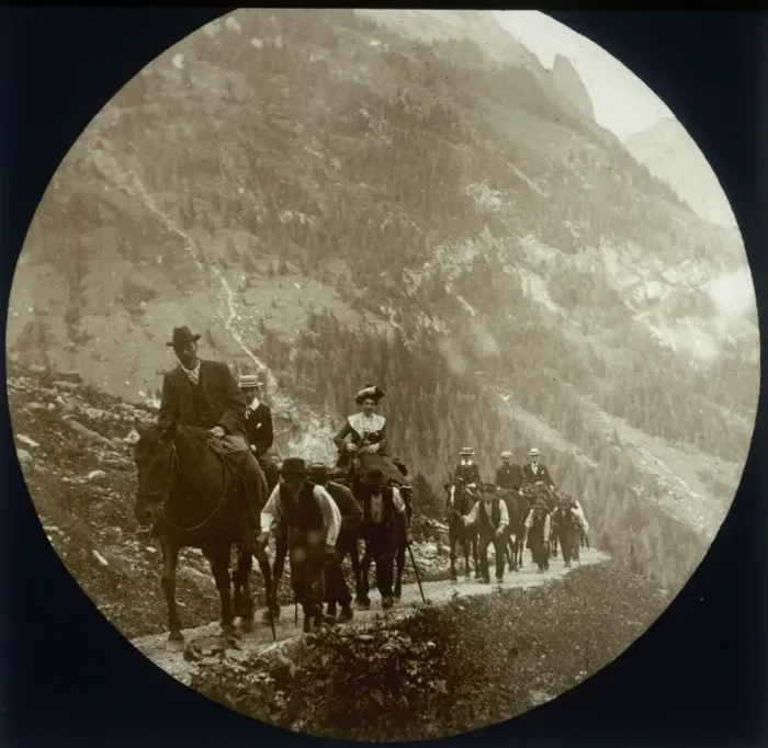 Framed Print : Tourists on Horseback Framed Print : Tourists on Horseback