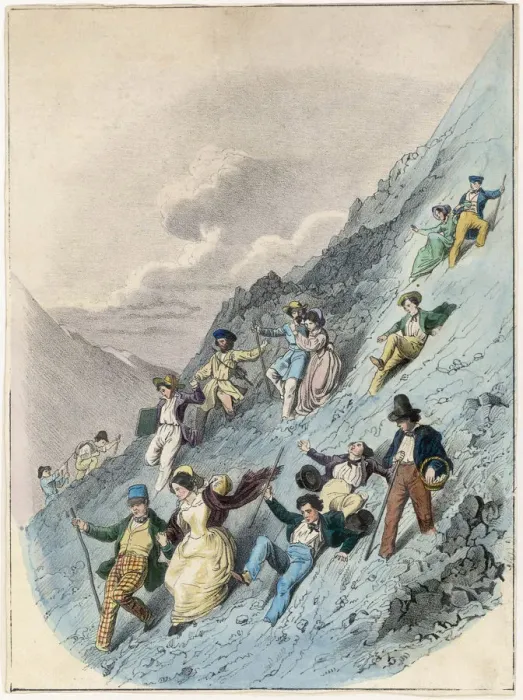 Framed Print : Tourists on Vesuvius Framed Print : Tourists on Vesuvius