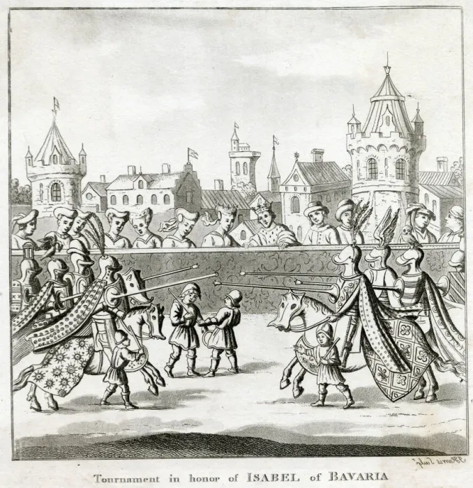 Framed Print : Tournament in honor of Isabeau of Bavaria Framed Print : Tournament in honor of Isabeau of Bavaria