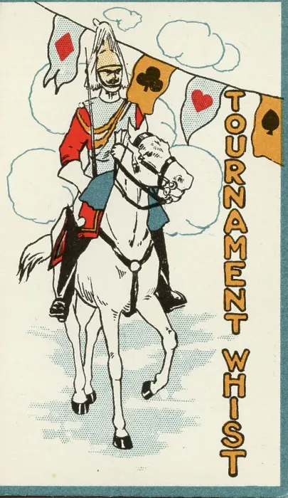 Framed Print : Tournament Whist playing cards scorecard, Guardsman Framed Print : Tournament Whist playing cards scorecard, Guardsman