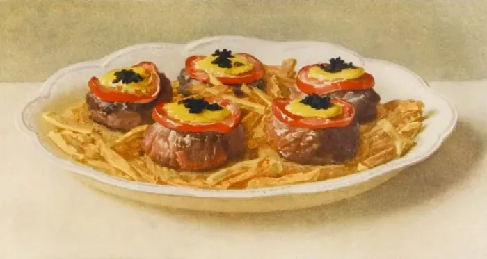 Framed Print : Tournedos a LA Drexel Framed Print : Tournedos a LA Drexel