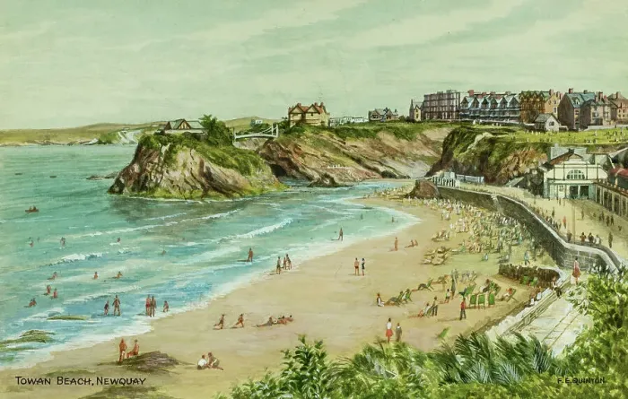 Framed Print : Towan Beach, Newquay, Cornwall Framed Print : Towan Beach, Newquay, Cornwall