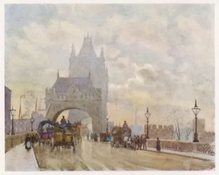 Framed Print : Tower Bridge 1905 Framed Print : Tower Bridge 1905