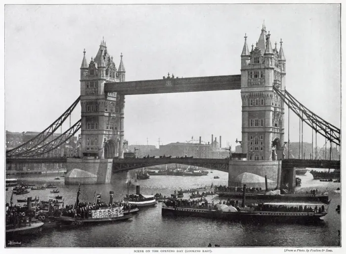 Framed Print : Tower Bridge was designed by Sir Horace Jones and Mr. Wolfe Barry Framed Print : Tower Bridge was designed by Sir Horace Jones and Mr. Wolfe Barry
