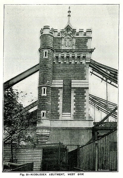 Tower Bridge, Middlesex Abutment, West Side