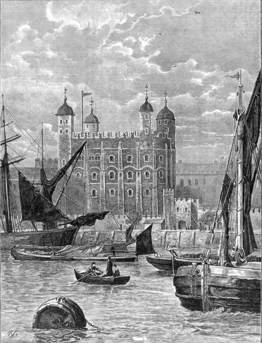 Framed Print : The Tower of London, 1883 Framed Print : The Tower of London, 1883