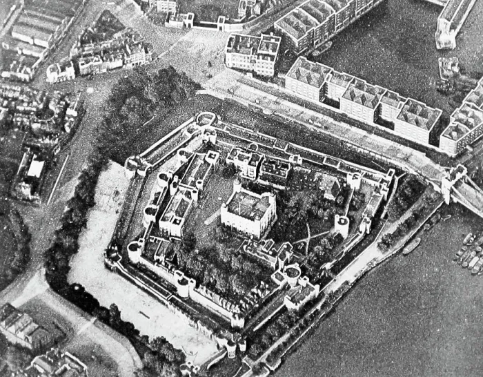 Framed Print : Tower of London from the air Framed Print : Tower of London from the air