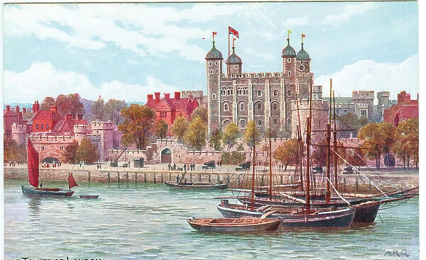 The Tower of London from the River Thames