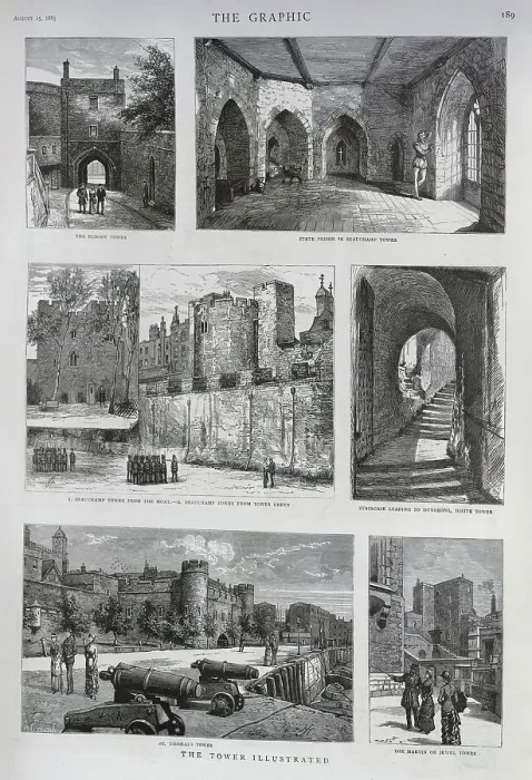 Framed Print : The Tower of London, Various Views Framed Print : The Tower of London, Various Views