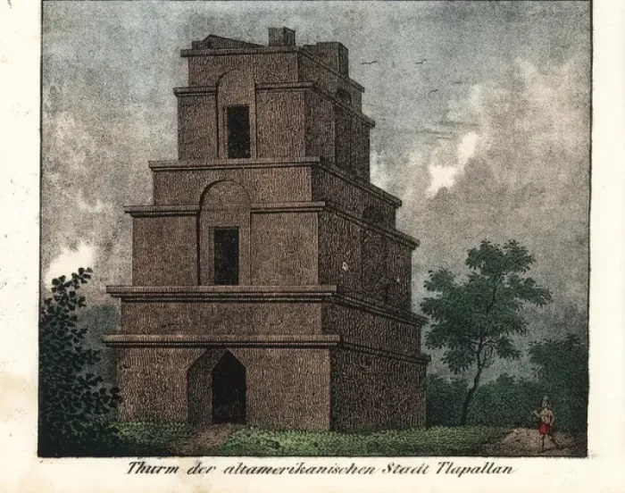 Framed Print : The tower of Tlapallan in Mexico Framed Print : The tower of Tlapallan in Mexico