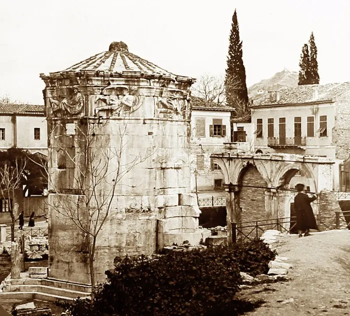 Framed Print : Tower of the Winds, Athens, Greece, early 1900s Framed Print : Tower of the Winds, Athens, Greece, early 1900s