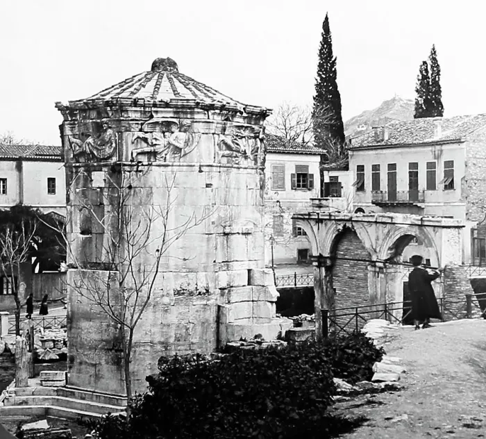 Framed Print : Tower of the Winds, Athens, Greece, early 1900s Framed Print : Tower of the Winds, Athens, Greece, early 1900s