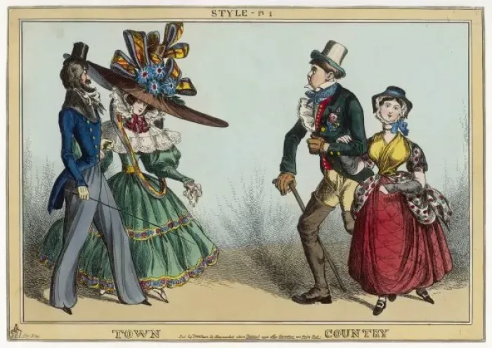 Framed Print : Town & Country Costumes Framed Print : Town & Country Costumes