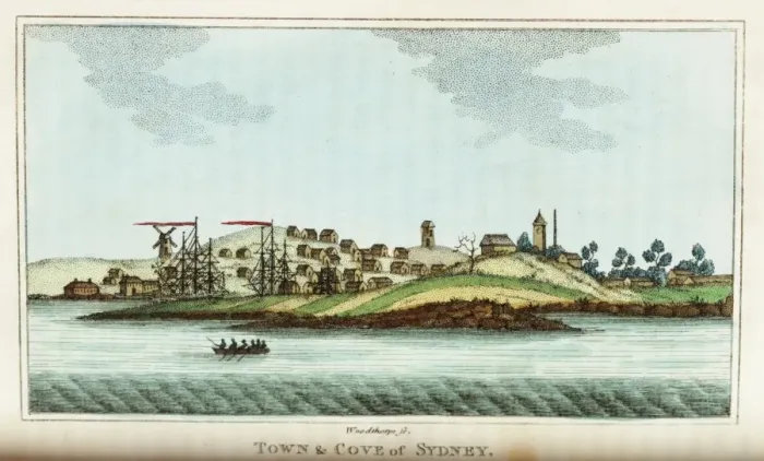Framed Print : Town and cove of Sydney Framed Print : Town and cove of Sydney