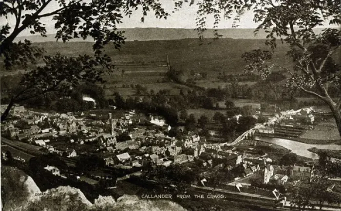 Framed Print : The Town from The Crags, Callander, Perthshire Framed Print : The Town from The Crags, Callander, Perthshire