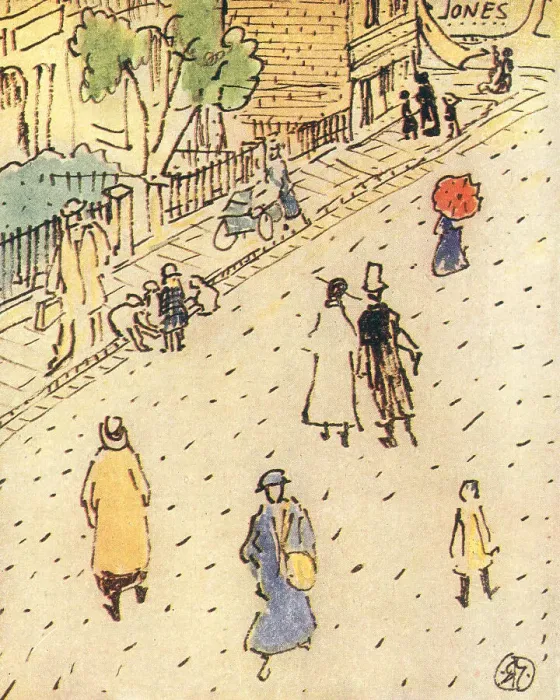 Framed Print : Town Figures Framed Print : Town Figures