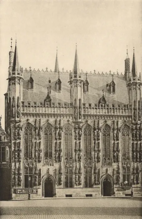 Framed Print : Town Hall, Bruges, Belgium Framed Print : Town Hall, Bruges, Belgium