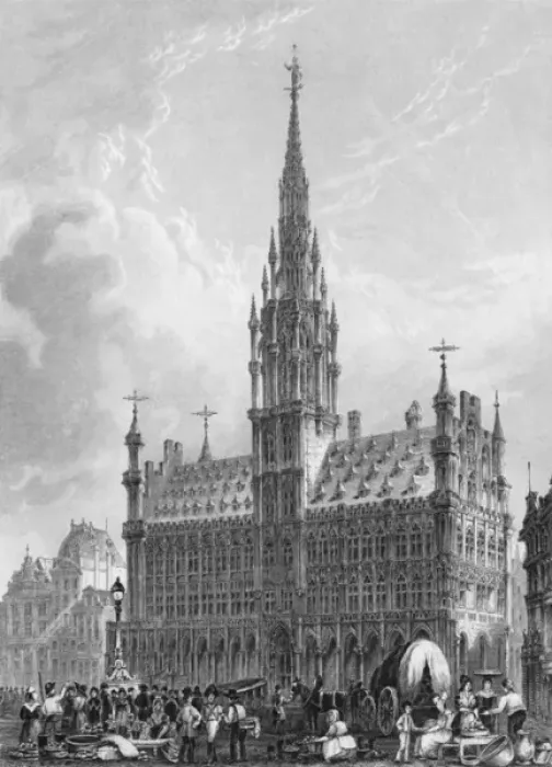 Framed Print : The Town Hall, Brussels Framed Print : The Town Hall, Brussels