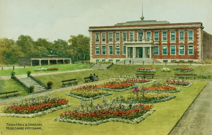 Framed Print : Town Hall and Gardens, Morecambe, Lancashire Framed Print : Town Hall and Gardens, Morecambe, Lancashire