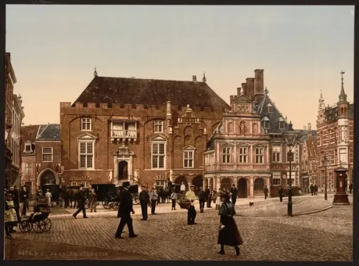 Framed Print : Town hall, Haarlem, Holland Framed Print : Town hall, Haarlem, Holland