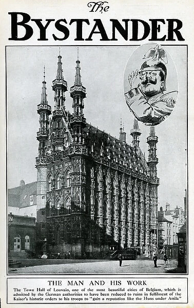 Town Hall at Louvain, Belgium, WW1