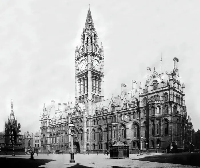 Framed Print : The Town Hall, Manchester, Victorian period Framed Print : The Town Hall, Manchester, Victorian period