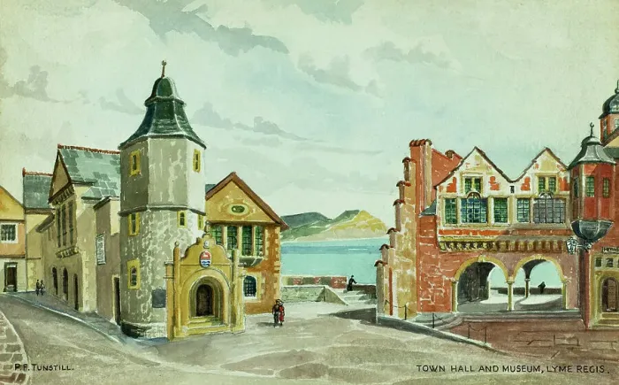 Framed Print : Town Hall and Museum, Lyme Regis, Dorset Framed Print : Town Hall and Museum, Lyme Regis, Dorset