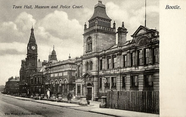 The Town Hall, Museum and Police Court - Bootle, Lancashire