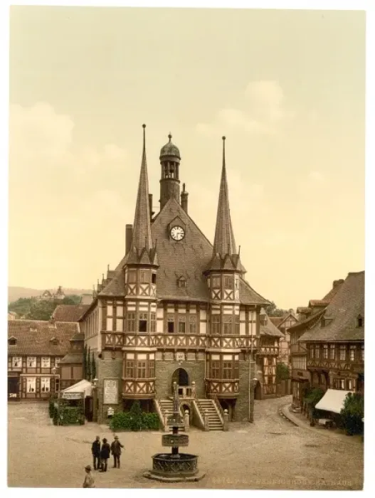 Framed Print : The town hall, Wernigerode, Hartz, Germany Framed Print : The town hall, Wernigerode, Hartz, Germany