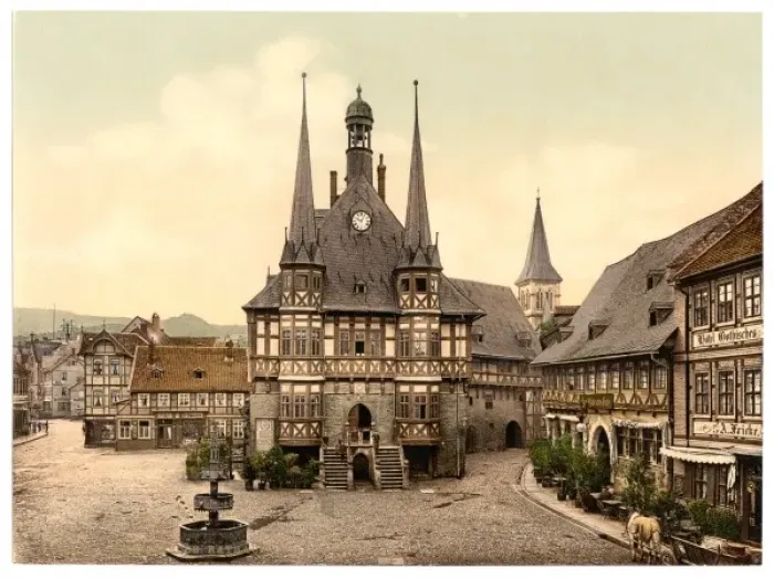 Framed Print : The town hall, Wernigerode, Hartz, Germany Framed Print : The town hall, Wernigerode, Hartz, Germany