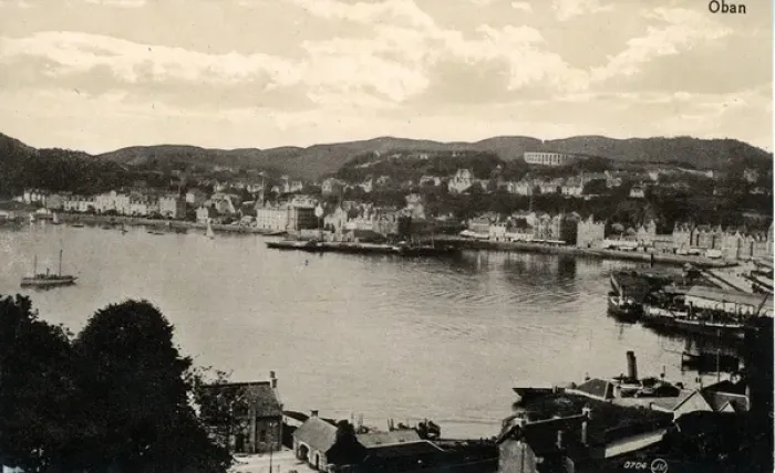 Framed Print : Town & Harbour, Oban, Argyllshire Framed Print : Town & Harbour, Oban, Argyllshire