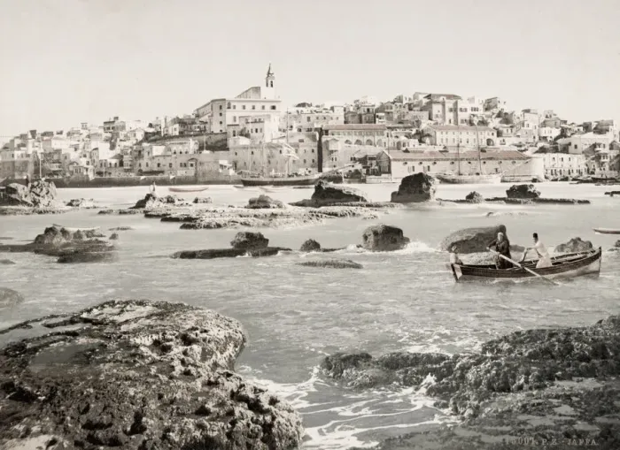 Framed Print : Town of Jaffa from the sea, suburb of Tel Aviv in modern Israel Framed Print : Town of Jaffa from the sea, suburb of Tel Aviv in modern Israel